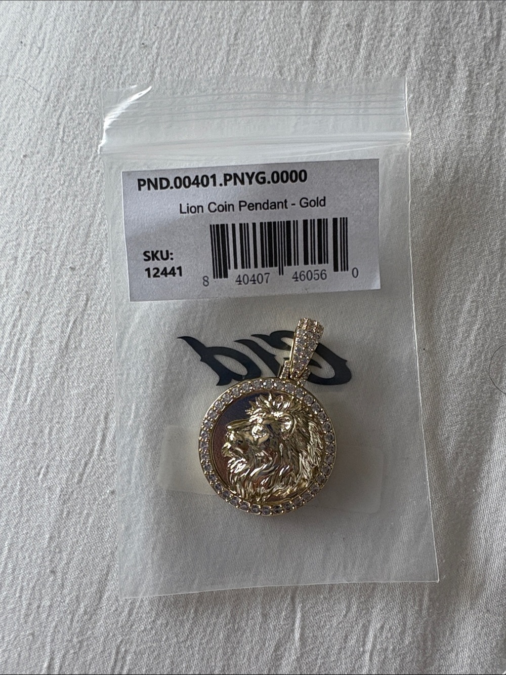 Gold Lion Coin Pendant Necklace - Men Accessories Jewelry